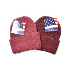 画像1: Artex Knitting Mills Cuff Beanie - Pink / Red (1)