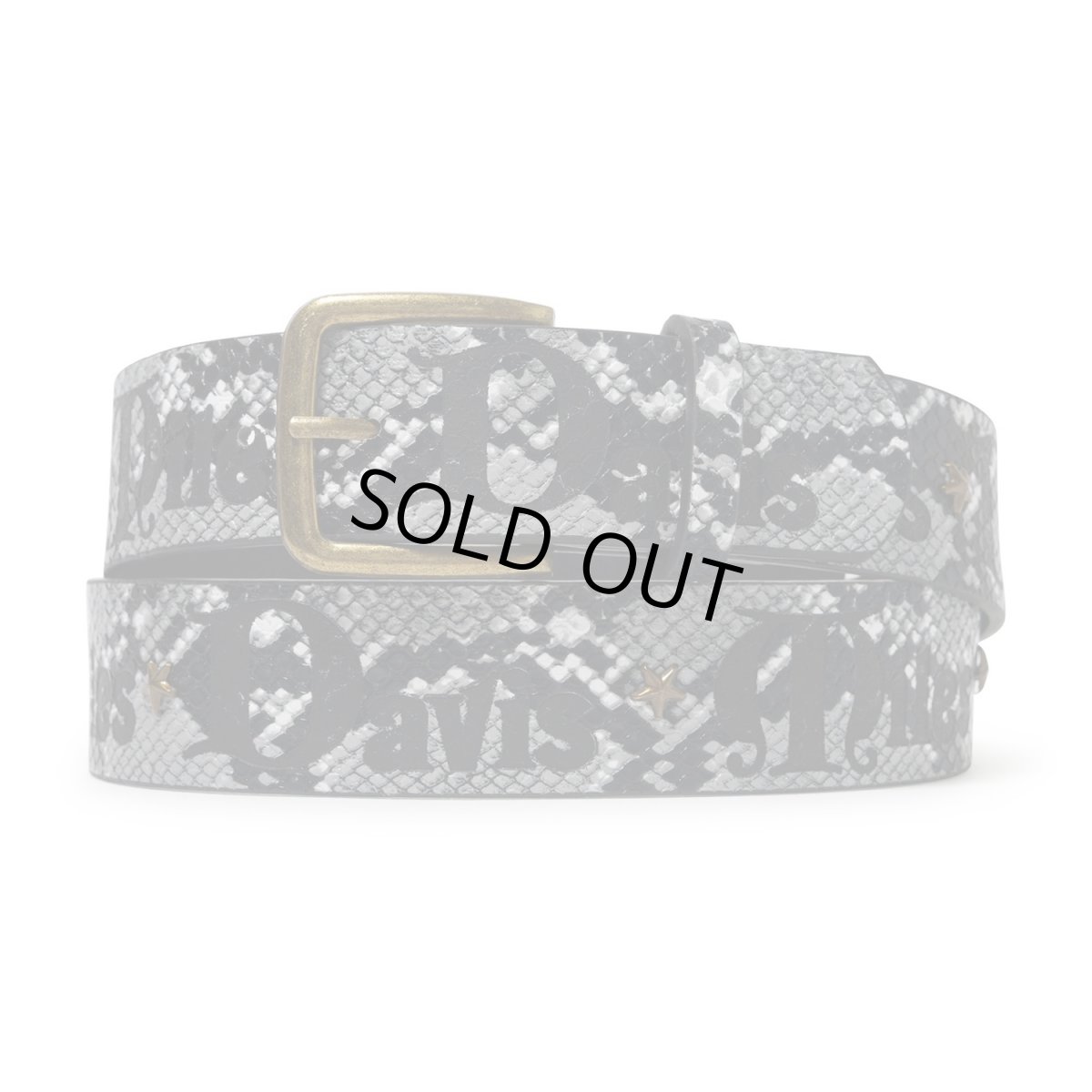 画像1: Butter Goods x Miles Davis Studded Belt - Grey/Black (1)