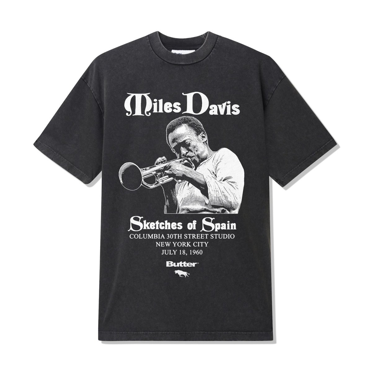 画像1: Butter Goods x Miles Davis Sketches of Spain Tee - Washed Black (1)