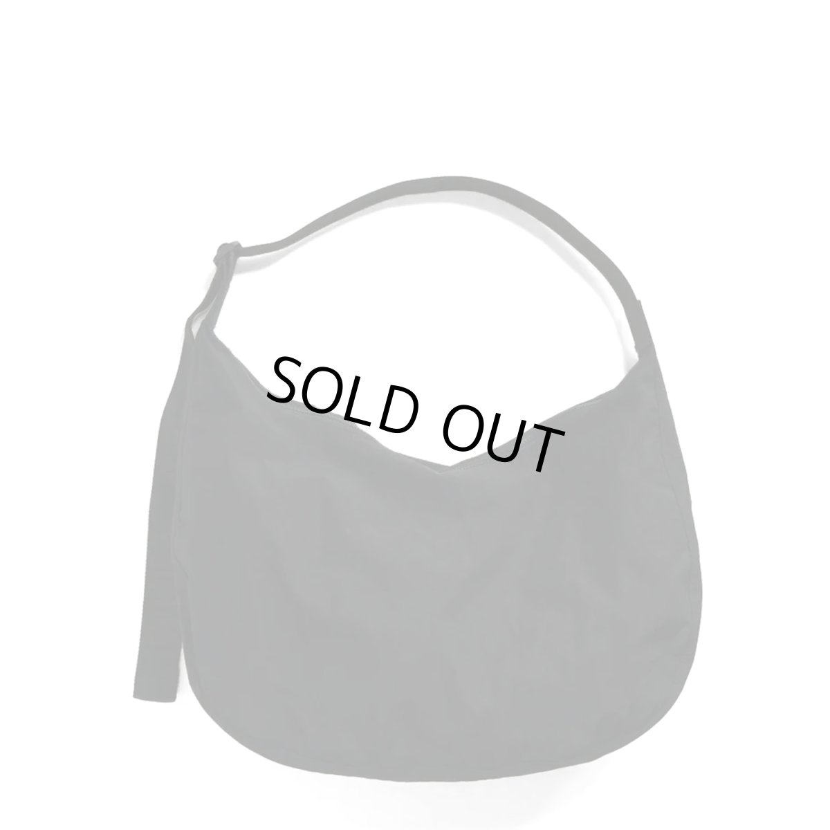 画像1: BAGGU Large Nylon Crescent Bag - Black (1)