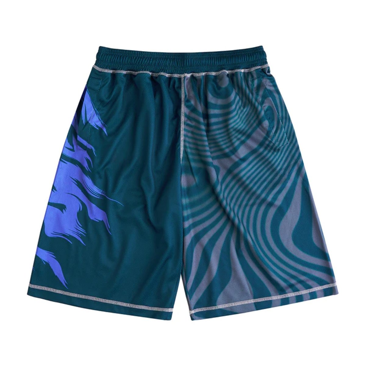 画像1: Token Dazed Mesh Shorts - Dark Teal Multi (1)