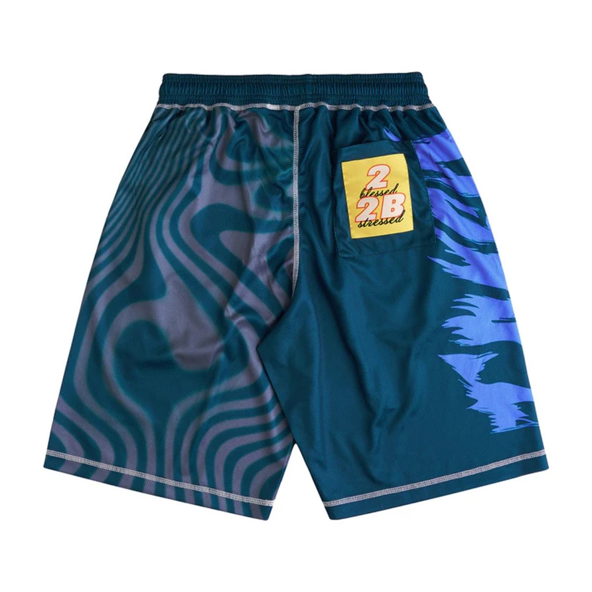 画像2: Token Dazed Mesh Shorts - Dark Teal Multi (2)