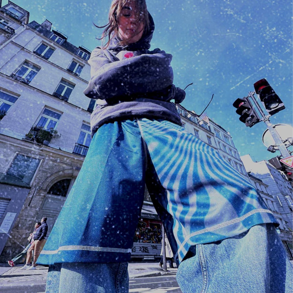 画像4: Token Dazed Mesh Shorts - Dark Teal Multi (4)