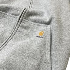 画像4: Carhartt USA K122 Loose Fit Midweight Full-Zip Sweatshirts - Heather Grey (4)