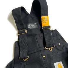 画像3: Carhartt USA Relaxed Fit Duck Bib Overall - Black (3)