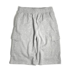画像1: PRO CLUB Fleece Cargo Shorts - Heather Grey (1)