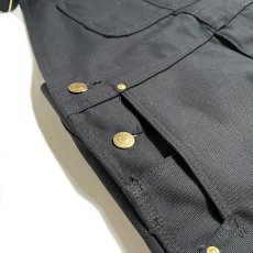画像6: Carhartt USA Relaxed Fit Duck Bib Overall - Black (6)
