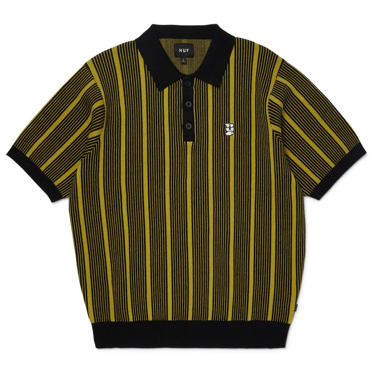 画像1: HUF Trace Stripe S/S Knit Top - Moss (1)