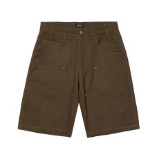 画像1: HUF  Classic H Double Knee Work Shorts - Brown (1)