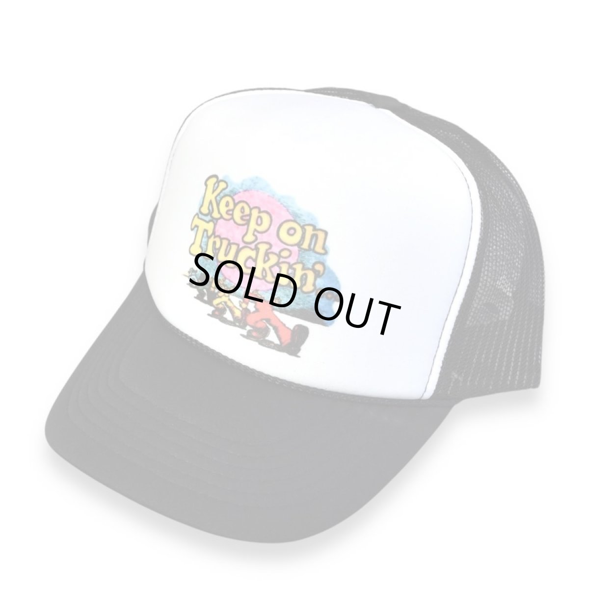 画像1: Trucker Hat USA Keep on Truckin' - Black (1)