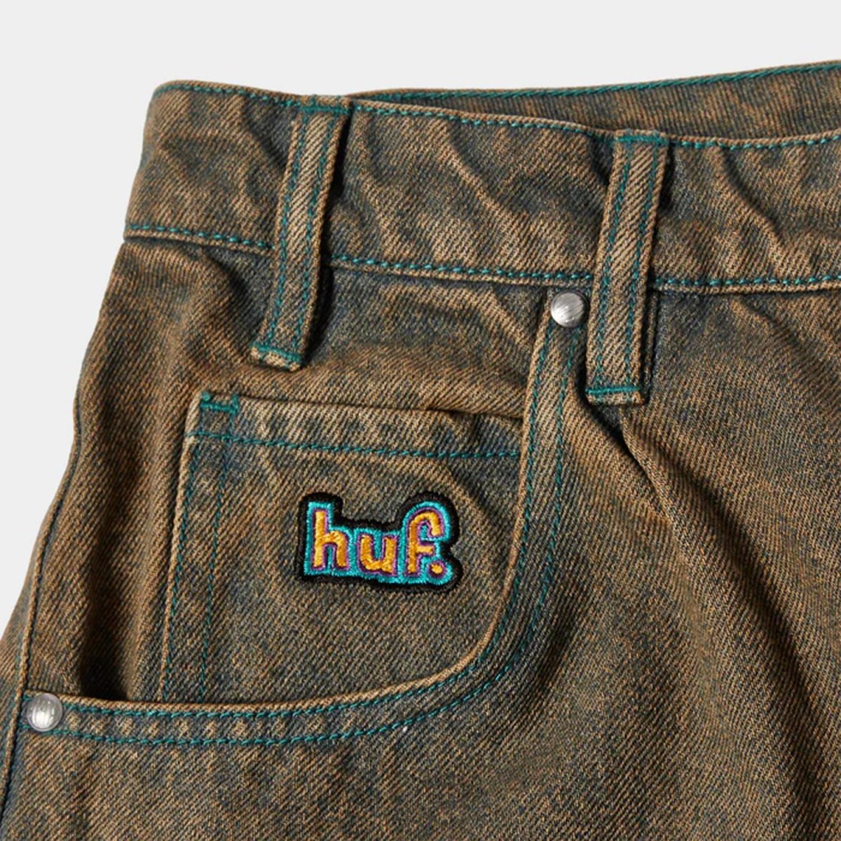 画像3: HUF Cromer Shorts - Burnt Blue (3)