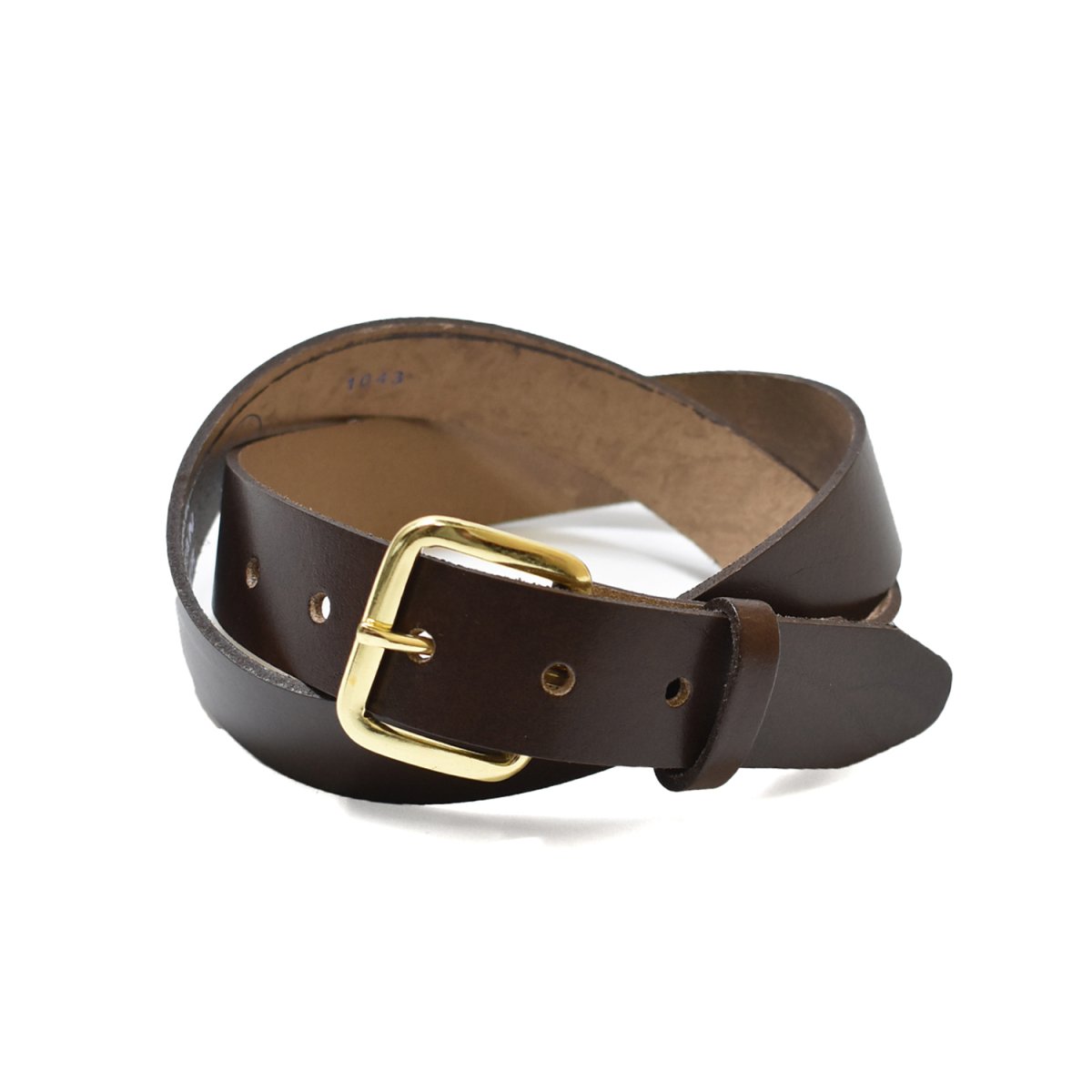 画像3: PM Adirondack 1¼” Oil Tan Formed Edge Solid Leather Belt (3)