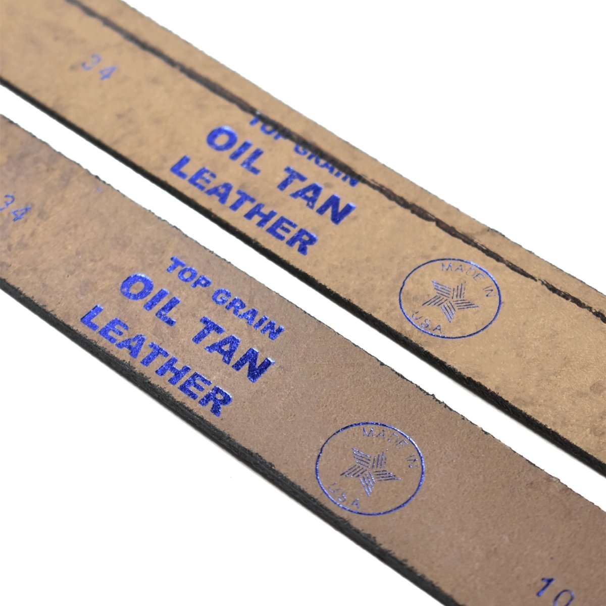 画像6: PM Adirondack 1¼” Oil Tan Formed Edge Solid Leather Belt (6)