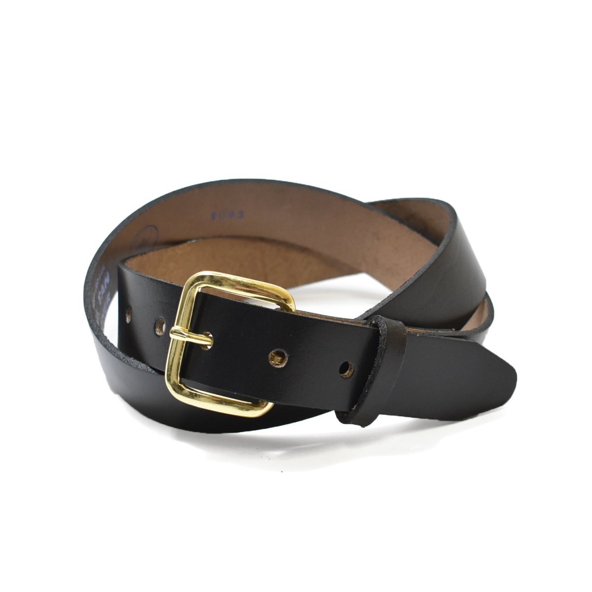 画像2: PM Adirondack 1¼” Oil Tan Formed Edge Solid Leather Belt (2)