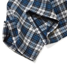 画像5: Los Angeles Apparel Cotton Flannel Lounge Pants - White/Blue/Navy Plaid (5)