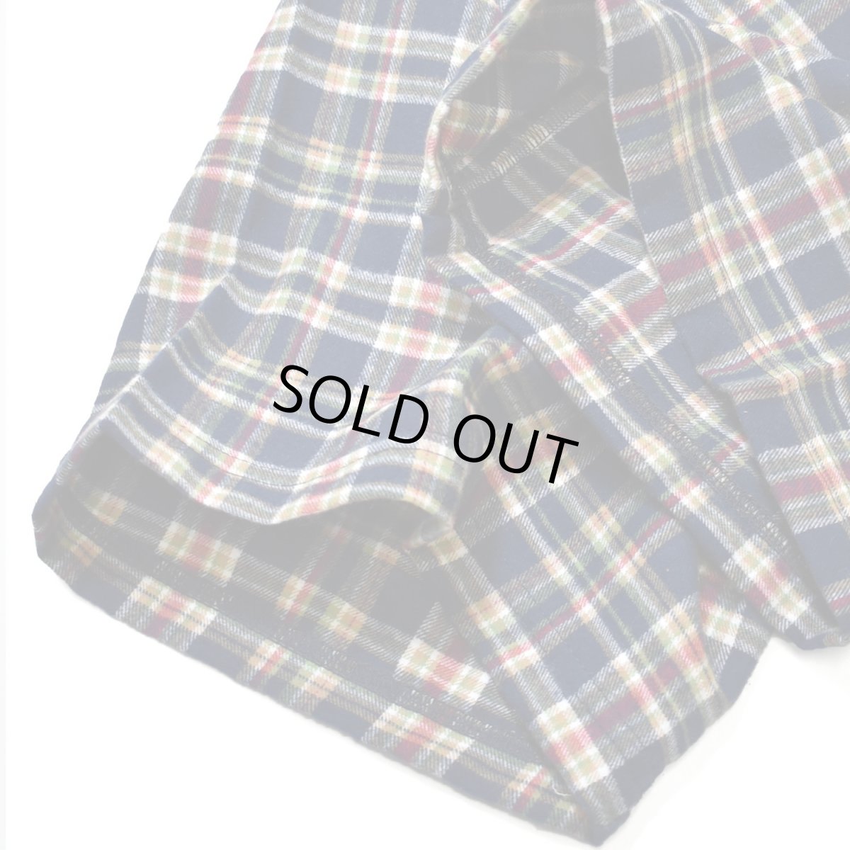 画像5: Los Angeles Apparel Cotton Flannel Lounge Pants - Navy/Gold/Red Plaid / ロサンゼルスアパレル フランネル ラウンジパンツ (5)