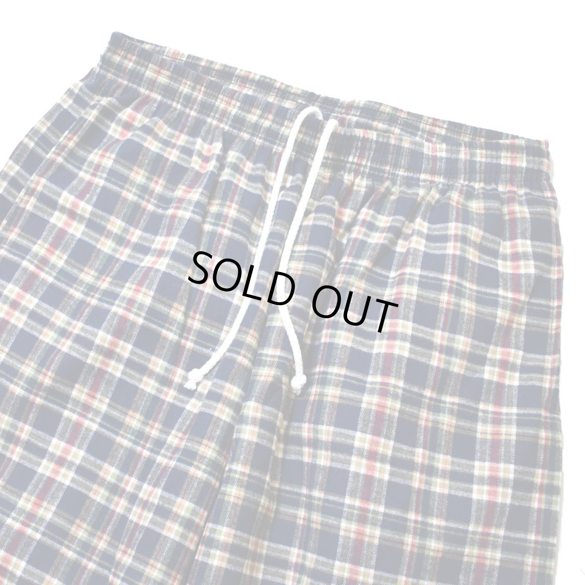 画像2: Los Angeles Apparel Cotton Flannel Lounge Pants - Navy/Gold/Red Plaid / ロサンゼルスアパレル フランネル ラウンジパンツ (2)