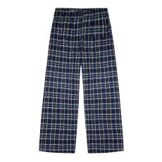 画像1: Los Angeles Apparel Cotton Flannel Lounge Pants - Black/Royal/Green Plaid (1)