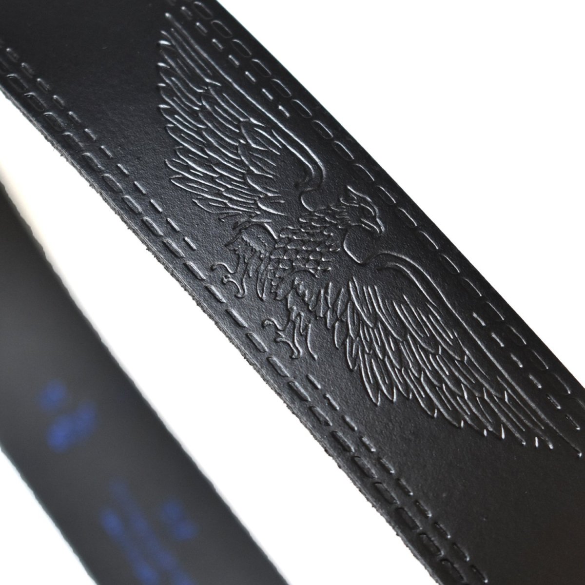 画像2: PM Adirondack 1½” Eagle Embossed Western Leather Belt Black (2)