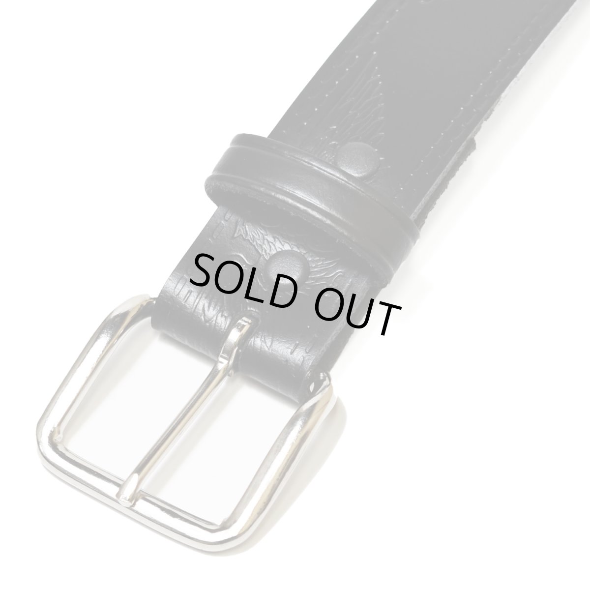 画像4: PM Adirondack 1½” Eagle Embossed Western Leather Belt Black (4)