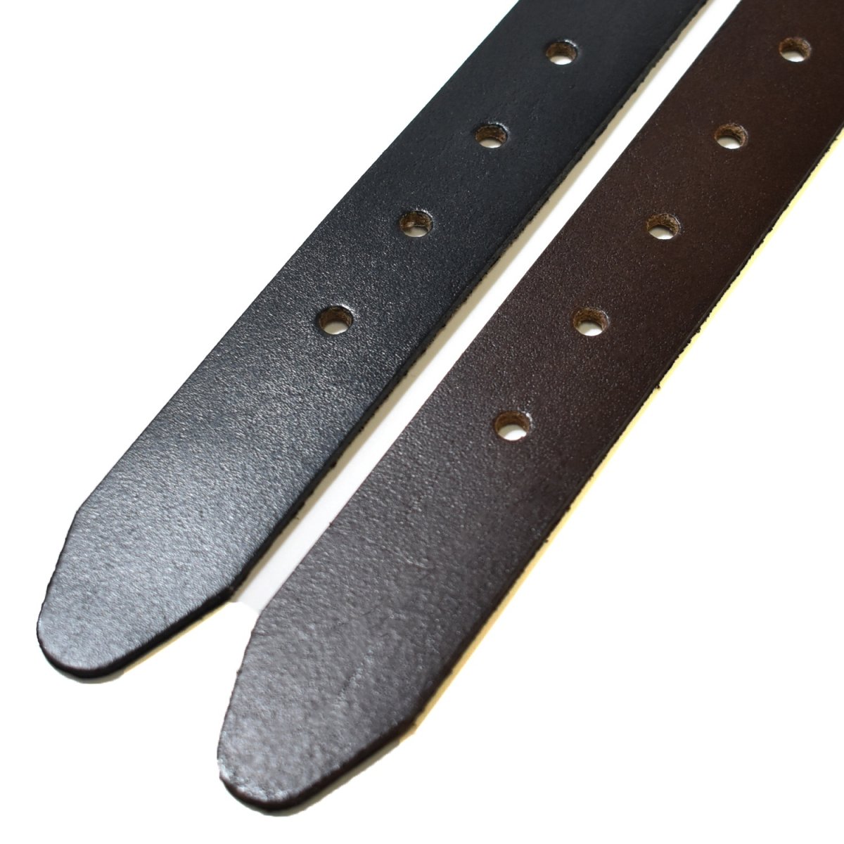 画像5: PM Adirondack 1¼” Oil Tan Formed Edge Solid Leather Belt (5)