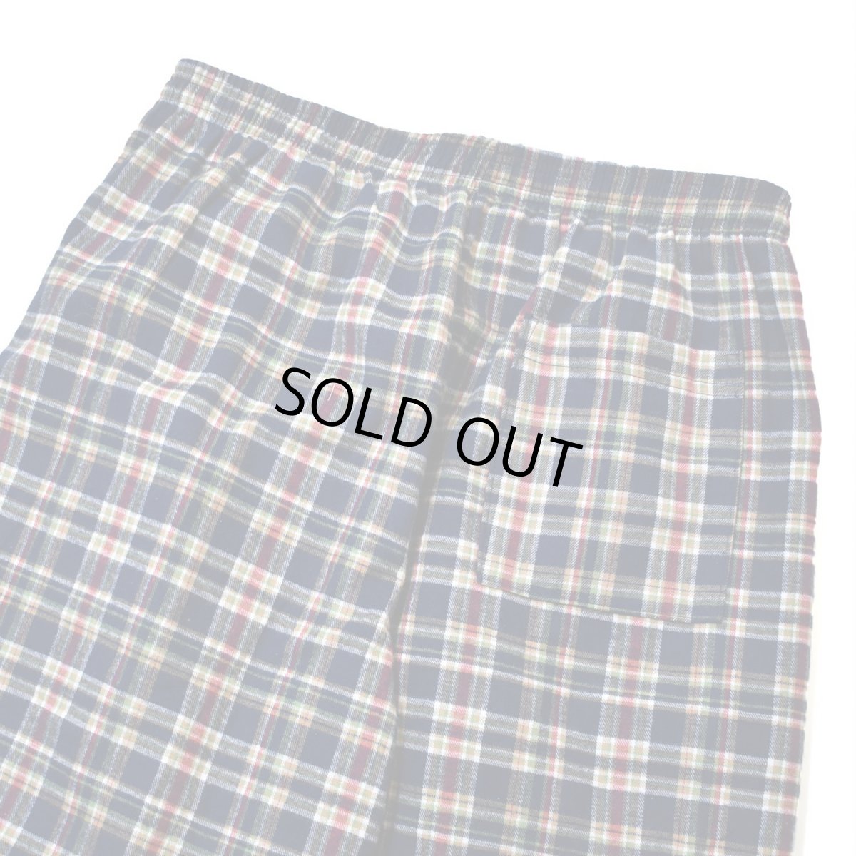 画像3: Los Angeles Apparel Cotton Flannel Lounge Pants - Navy/Gold/Red Plaid / ロサンゼルスアパレル フランネル ラウンジパンツ (3)