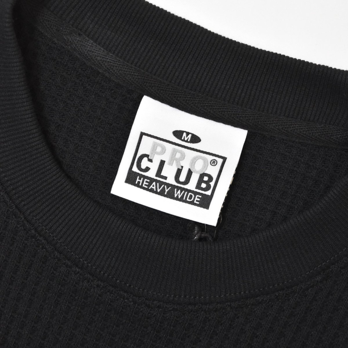 画像3: PRO CLUB Heavywide S/S Thermal Tee - Black (3)