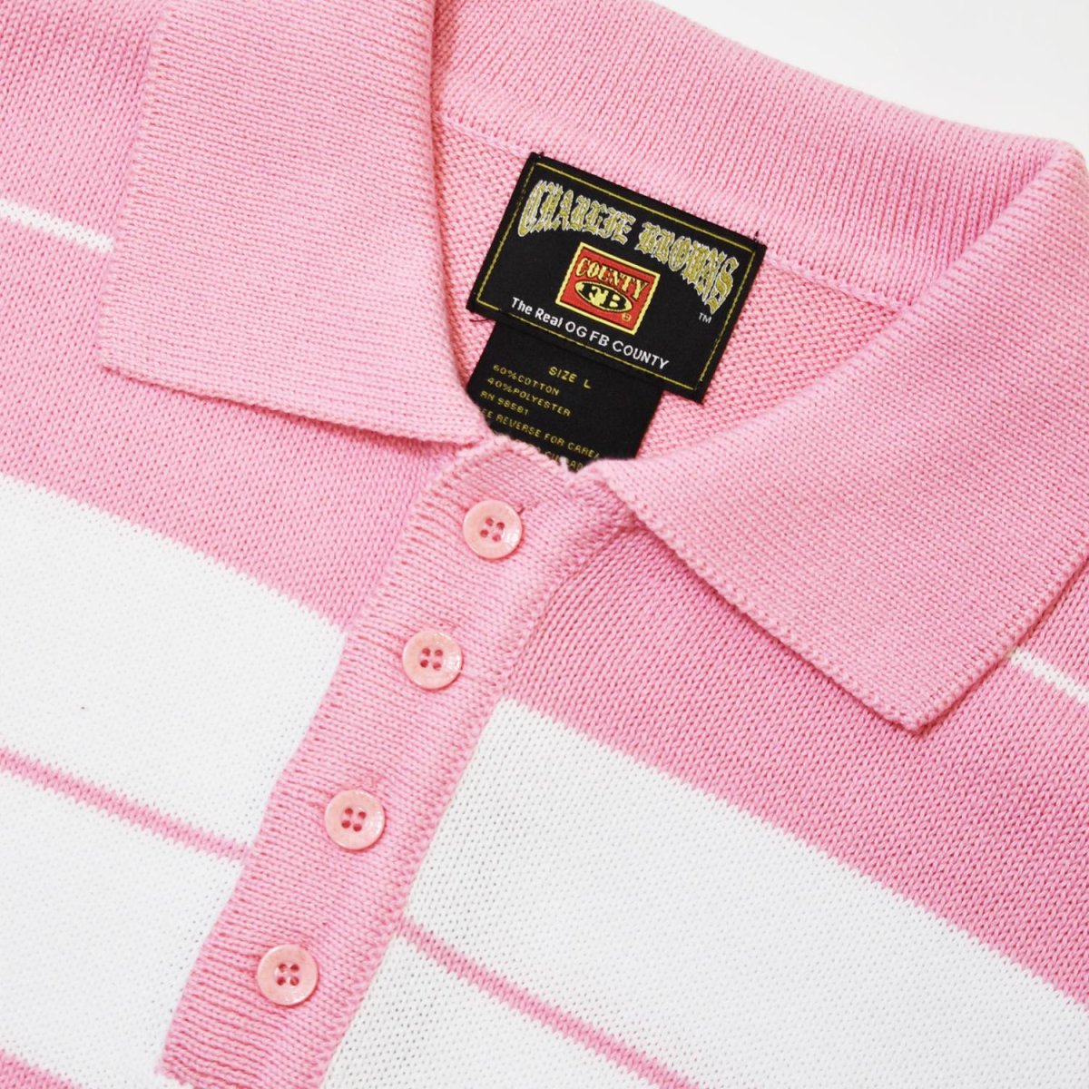 画像2: FB County S/S Charlie Brownl Shirts - Pink/White (2)