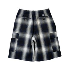 画像2: FB County Checker Cargo Shorts - Royal/Grey/White (2)