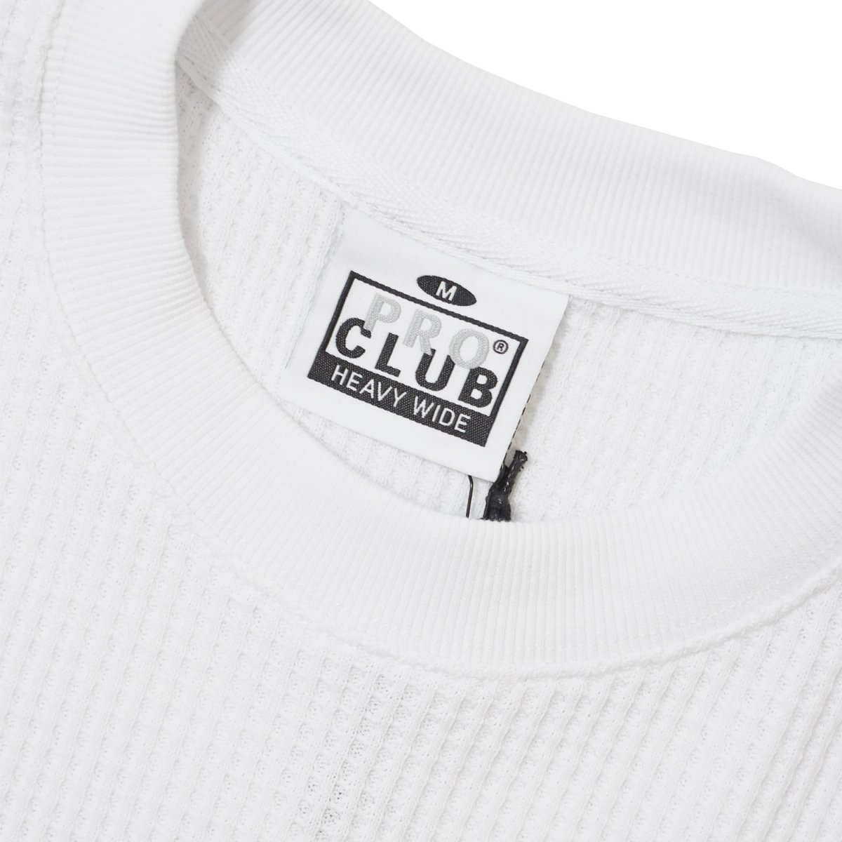 画像2: PRO CLUB Heavywide S/S Thermal Tee - White (2)