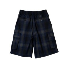 画像2: FB County Checker Cargo Shorts - Royal/Black/Grey (2)