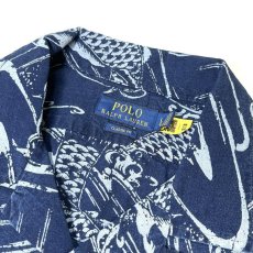 画像3: Polo Ralph Lauren Indigo Dyed Camp Shirts - Navy (3)