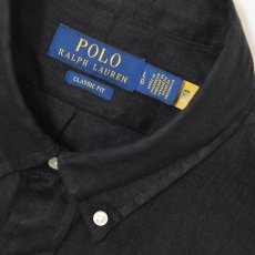 画像3: Polo Ralph Lauren Classic Fit Linen B.D Shirts - Polo Black (3)