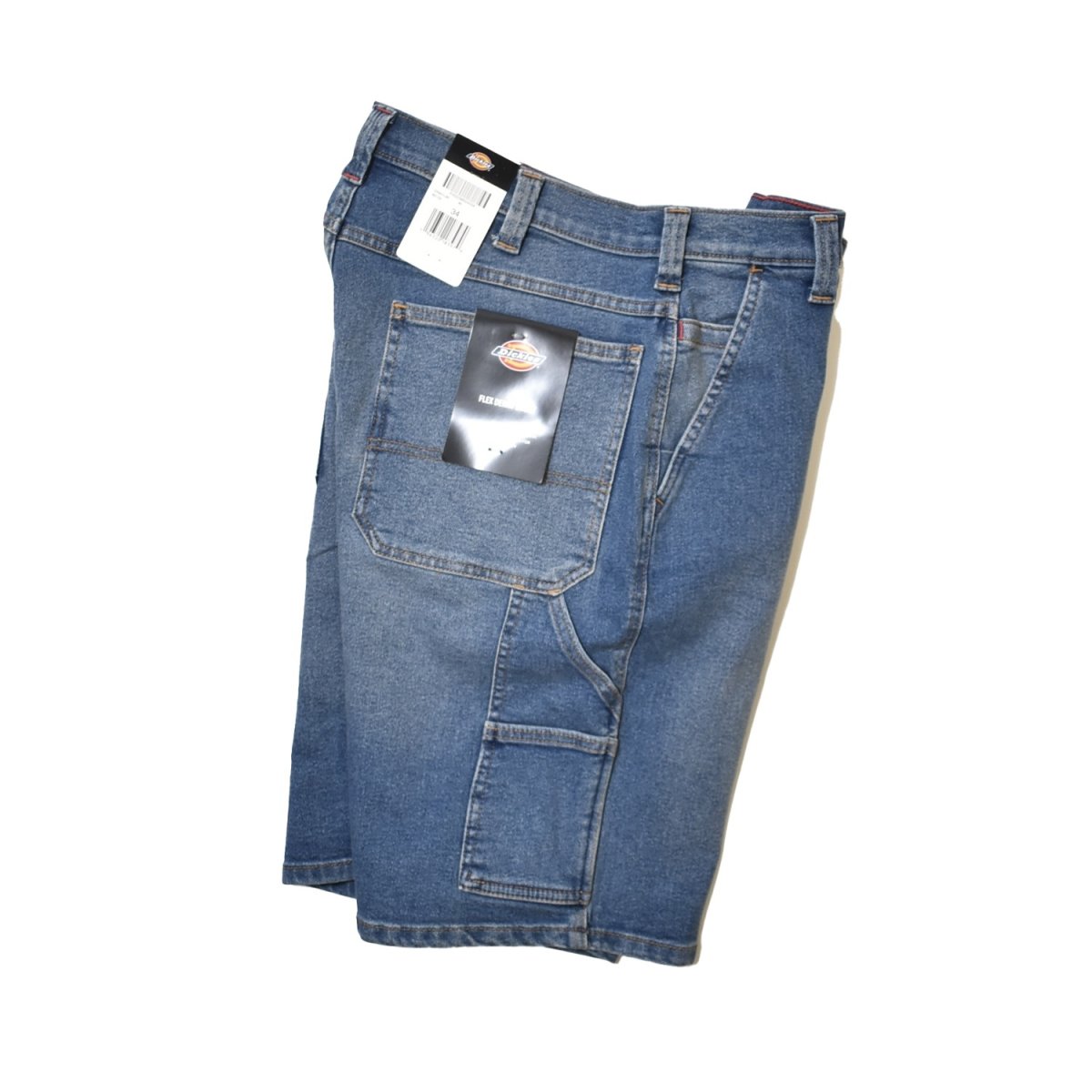 画像3: Dickies Flex Denim Utility Shorts - Medium Denim Wash (MWI) (3)