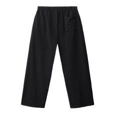 画像2: Los Angeles Apparel Heavy Jersey Wide Garment Dyed Casual Pants - Black (2)
