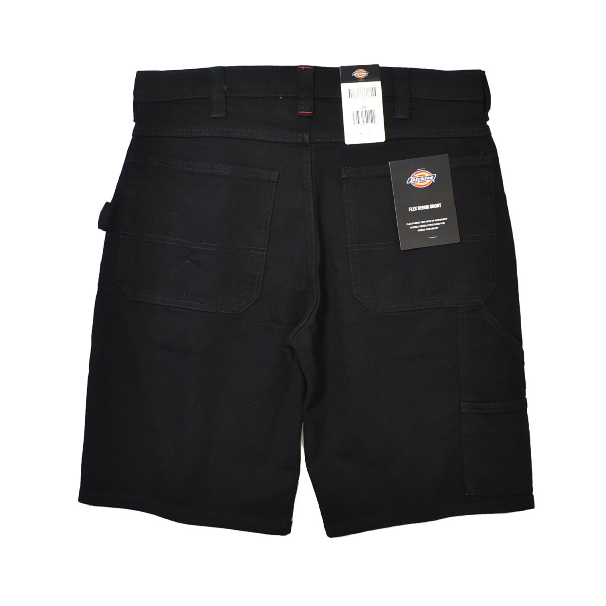 画像2: Dickies Flex Denim Utility Shorts - Black Denim (L9D) (2)