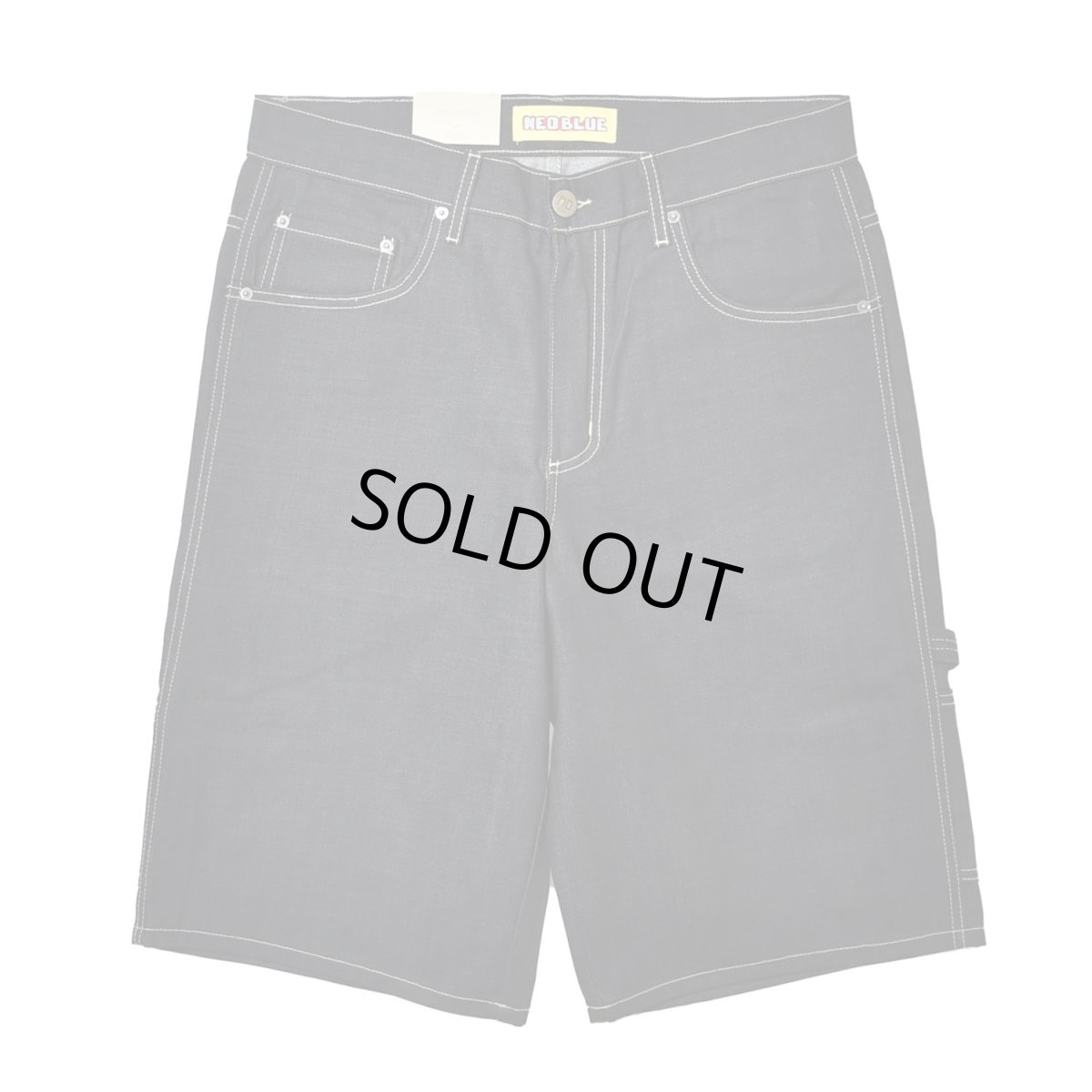画像1: NEO BLUE Baggy Carpenter Shorts - Granite Blue (1)
