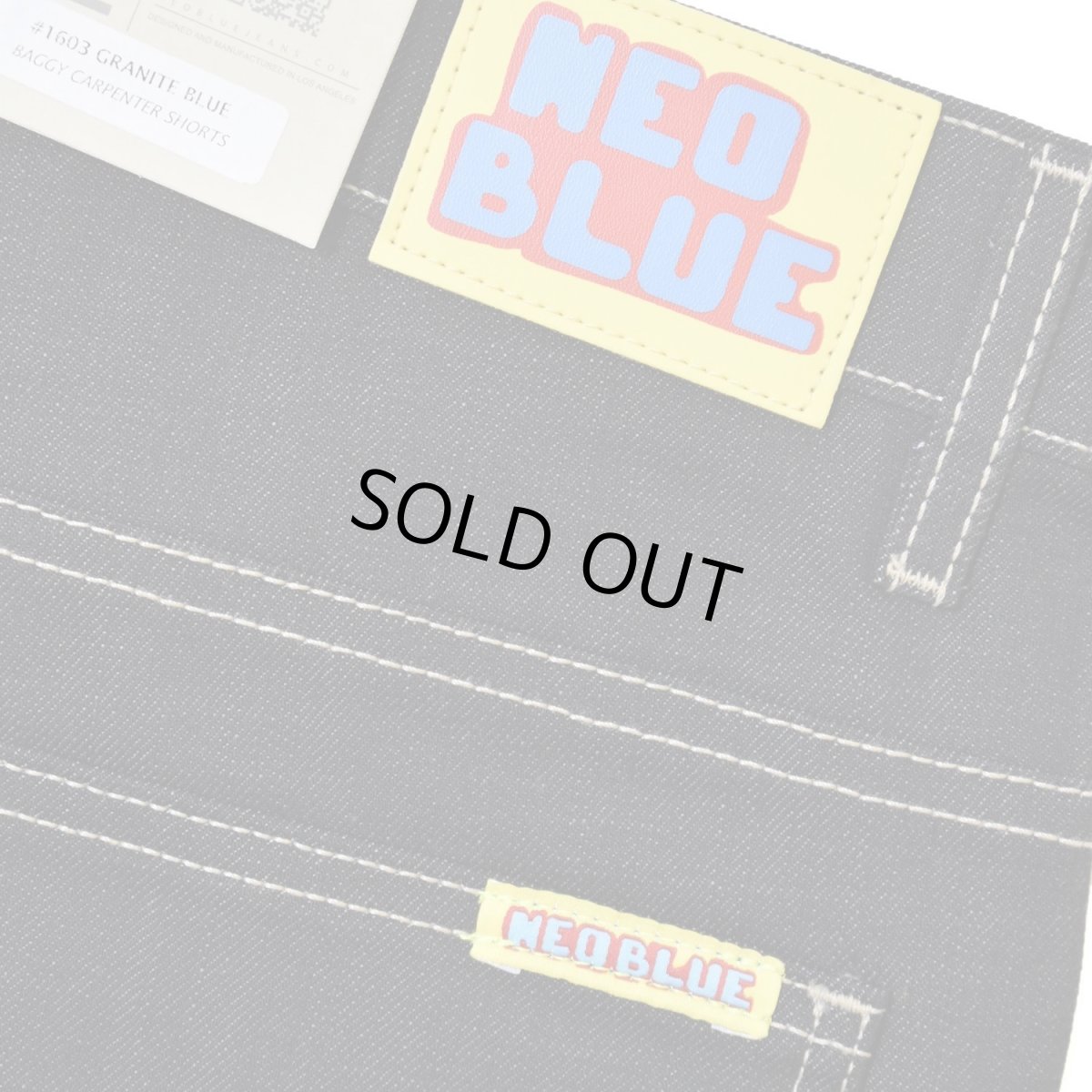 画像4: NEO BLUE Baggy Carpenter Shorts - Granite Blue (4)