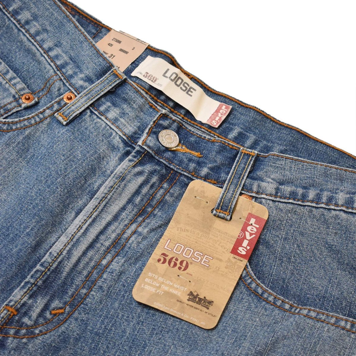 画像3: Deadstock Levi's 569 Loose Straight Shorts (3)