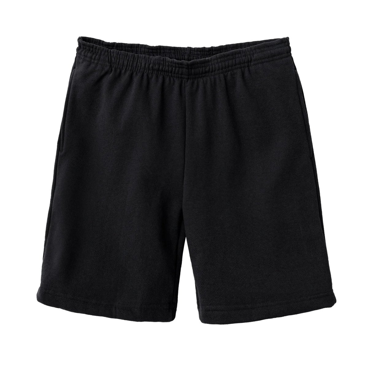 画像1: Los Angeles Apparel 14oz Heavy Fleece Sweat Shorts - Black (1)