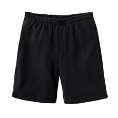 画像1: Los Angeles Apparel 14oz Heavy Fleece Sweat Shorts - Black (1)