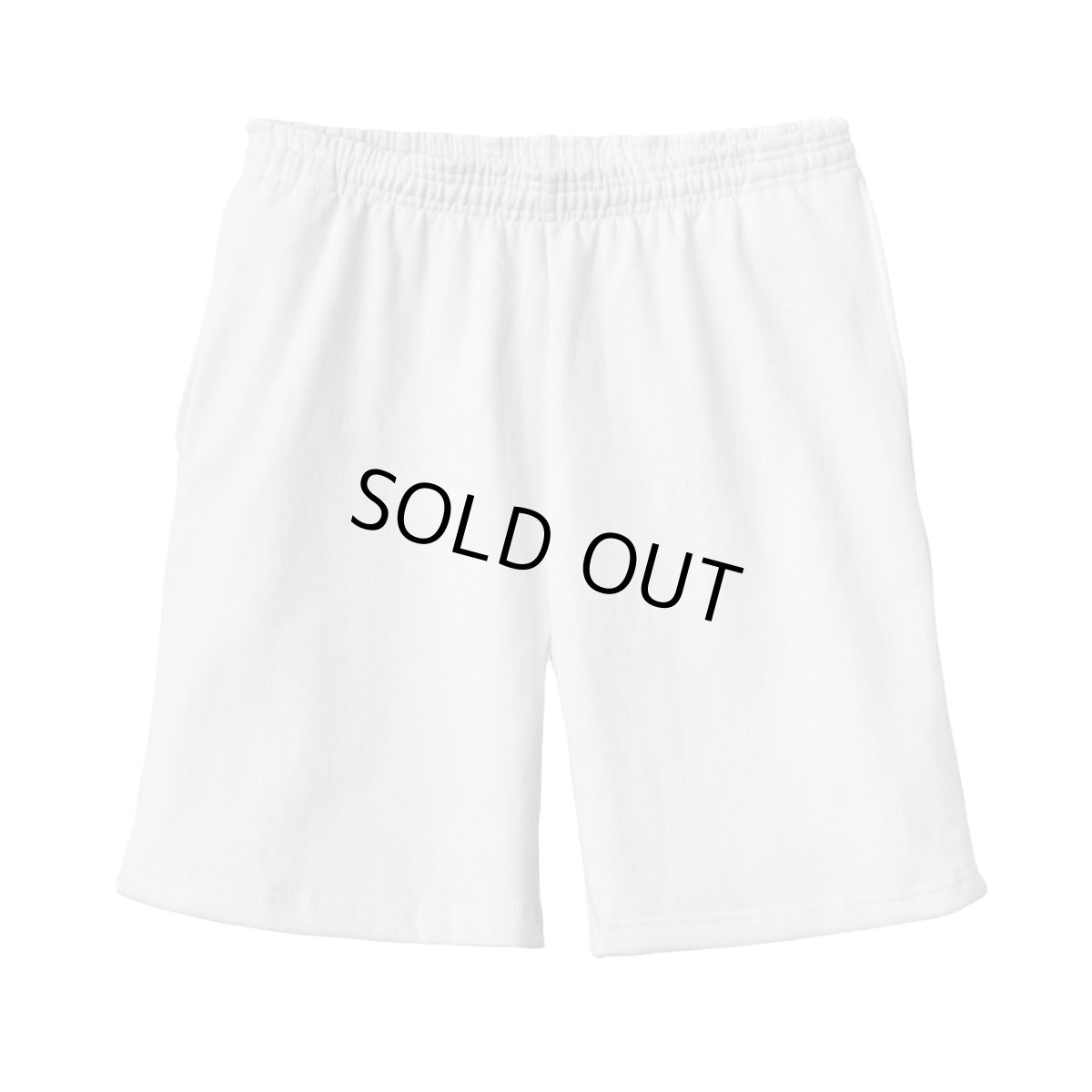 画像1: Los Angeles Apparel 14oz Heavy Fleece Sweat Shorts - White (1)