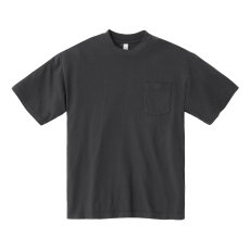 画像1: Los Angeles Apparel 6.5oz S/S Garment Dye Pocket Tee - Vintage Black (1)