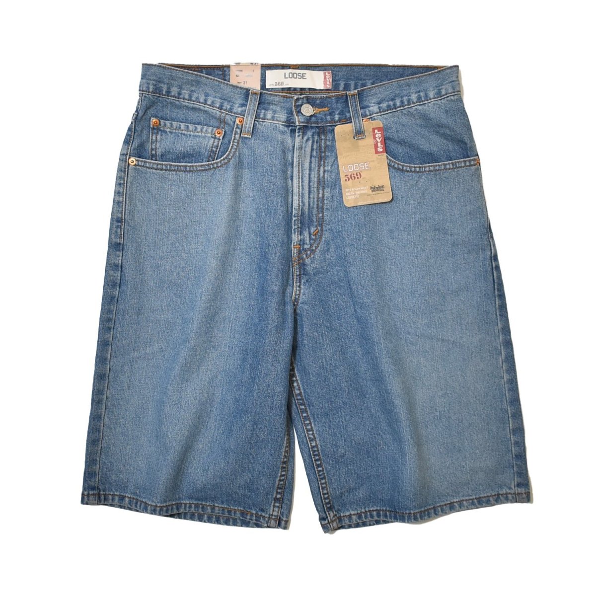 画像1: Deadstock Levi's 569 Loose Straight Shorts (1)