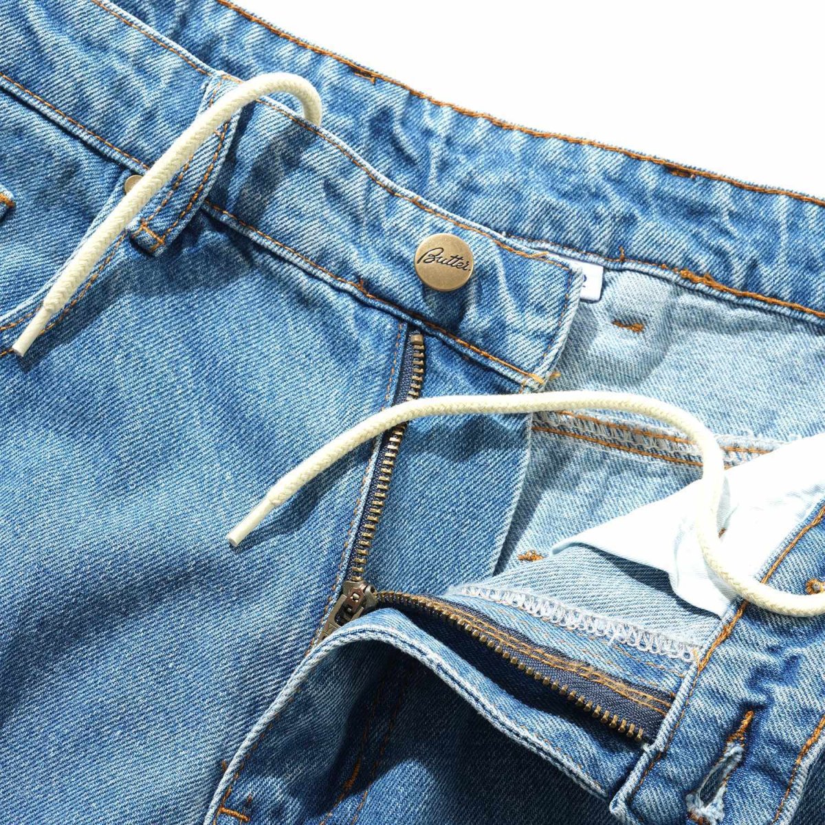 画像3: Butter Goods Wide Cut Denim Jeans - Worn Indigo (3)