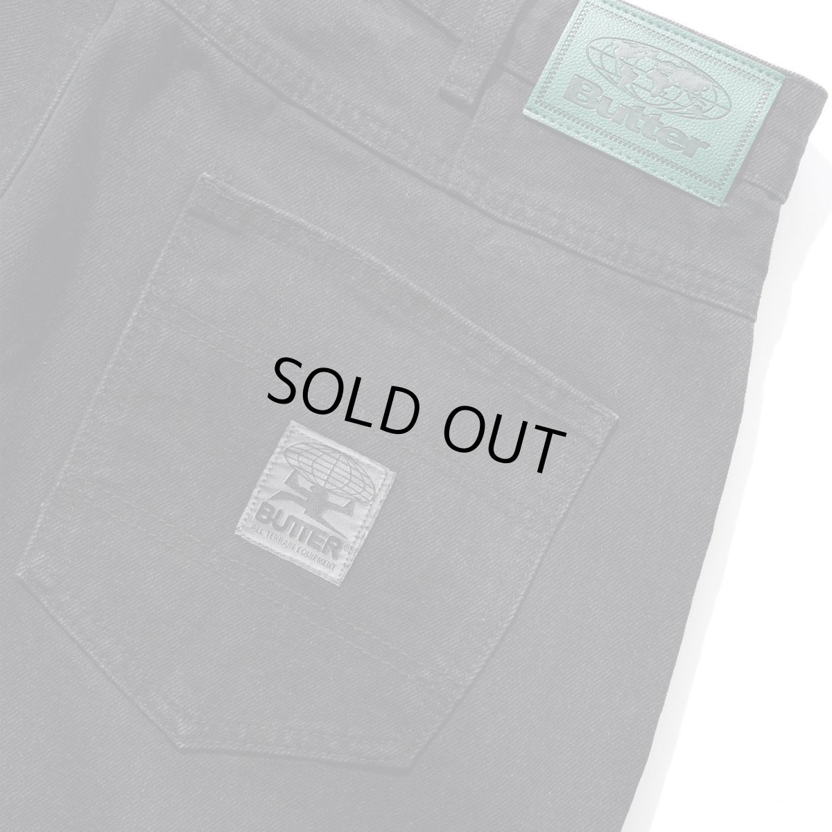 画像4: Butter Goods Wide Cut Denim Jeans - Washed Black (4)