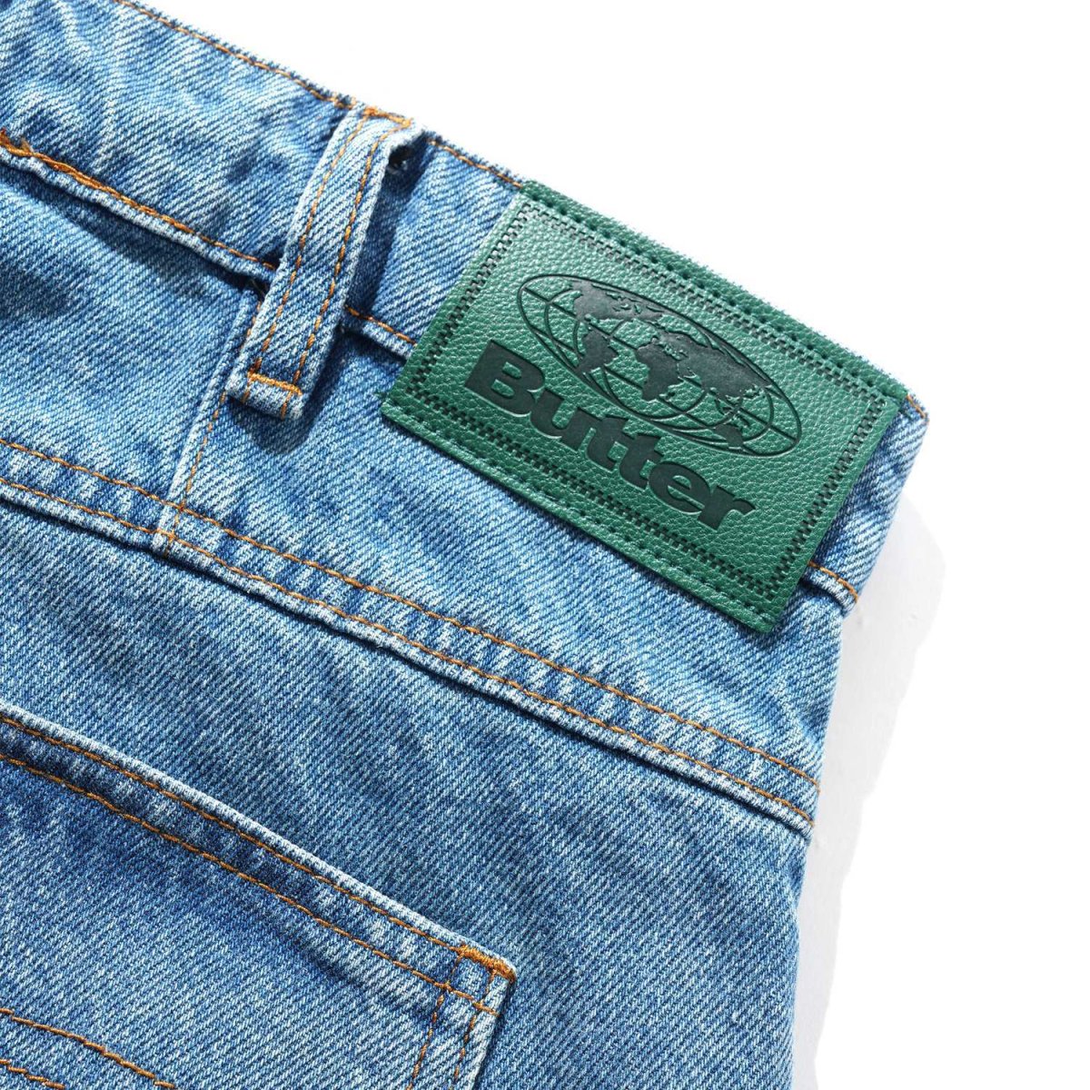 画像4: Butter Goods Wide Cut Denim Jeans - Worn Indigo (4)