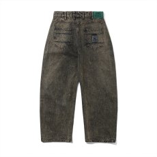 画像2: Butter Goods Wide Cut Denim Jeans - Acid Washed Brown (2)