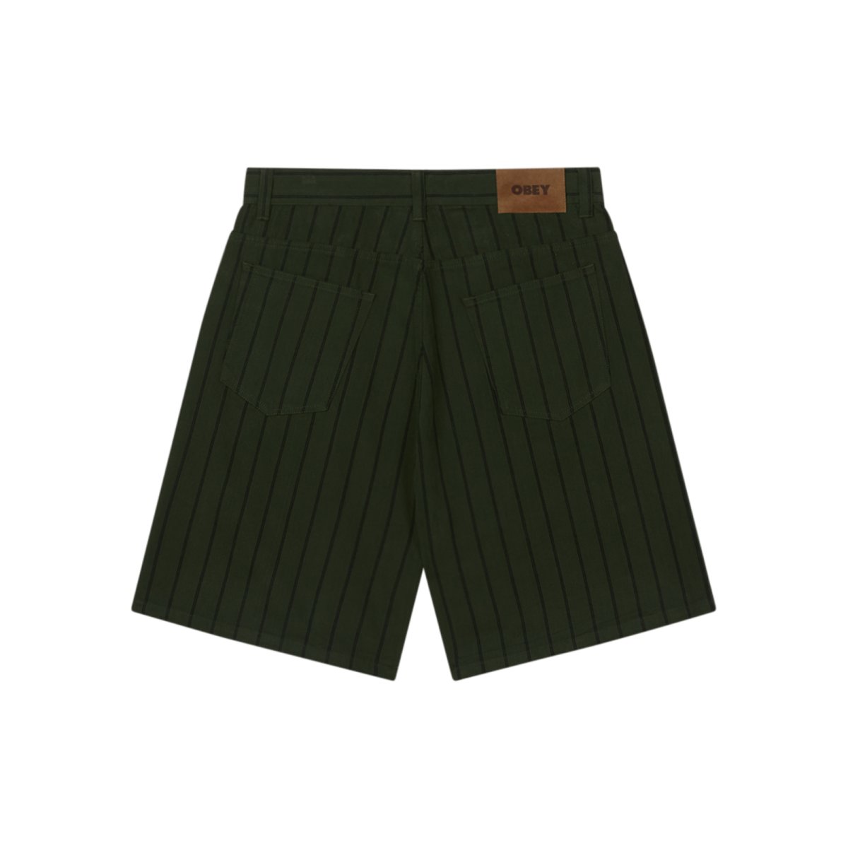 画像2: OBEY Stripe Baggy Denim Shorts - Duffle Bag Multi (2)