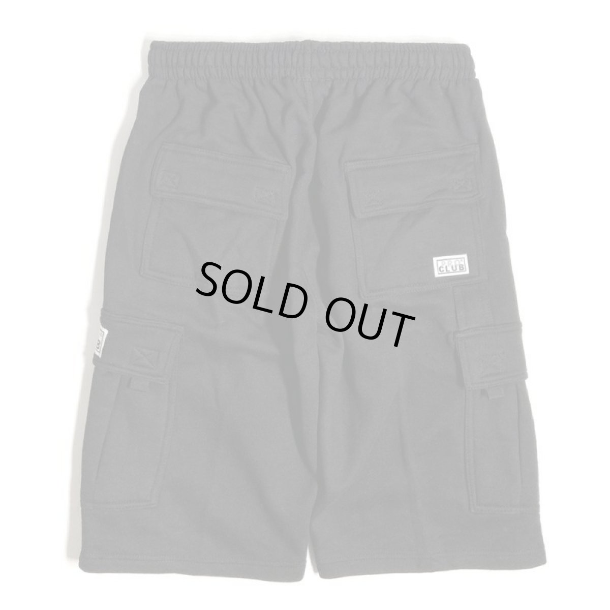 画像2: PRO CLUB Fleece Cargo Shorts - Black (2)